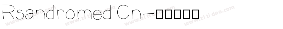 Rsandromed Cn字体转换